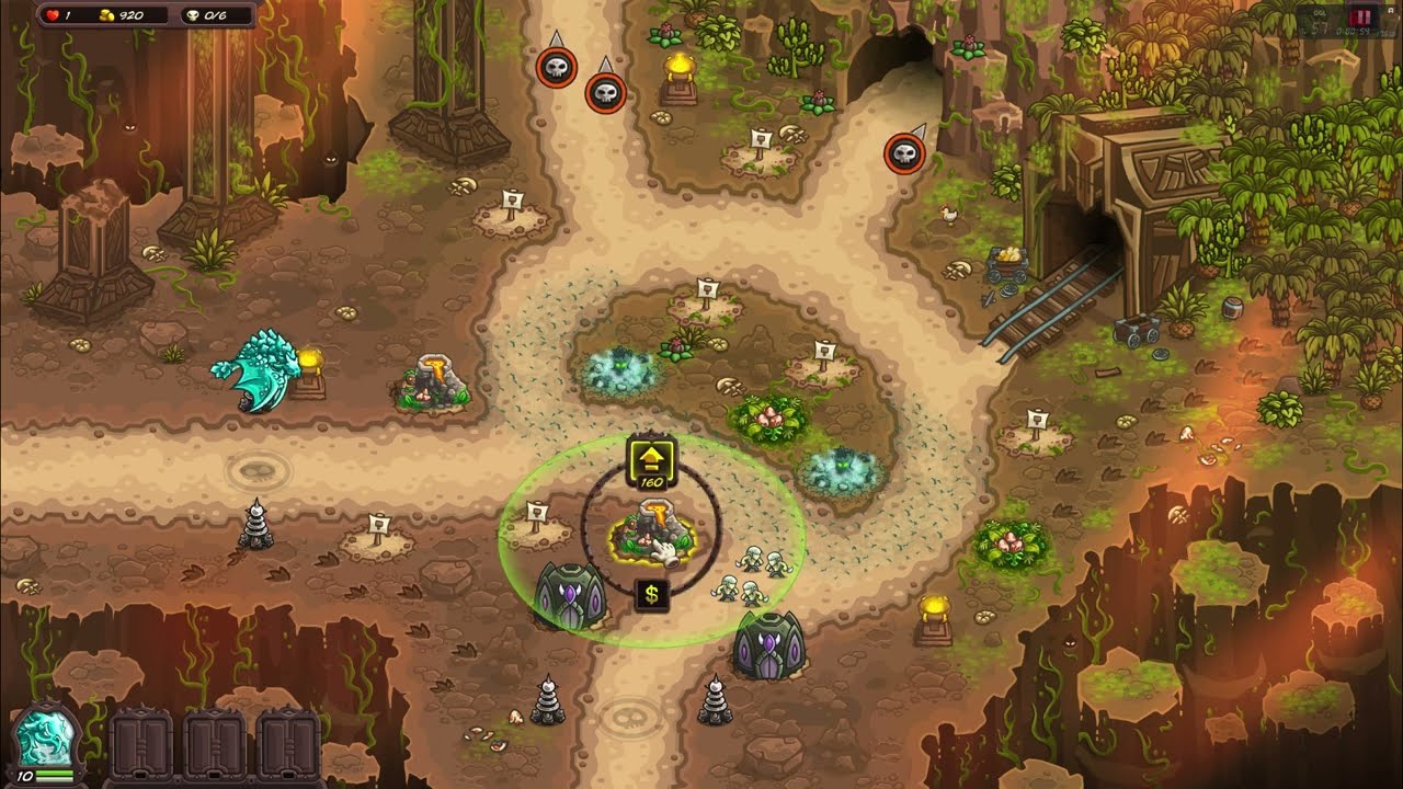 Kingdom Rush Vengeance - Excavation Gateway - Heroic Challenge - Impossible