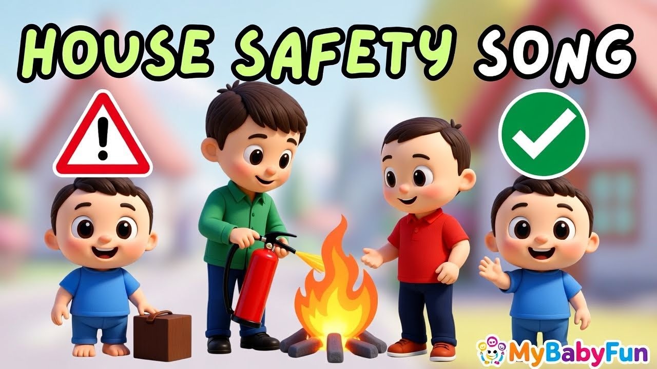 House Safety Song 🏠 | Safety Rules for Kids | Nursery Rhymes & Kids Songs | MyBabyFun