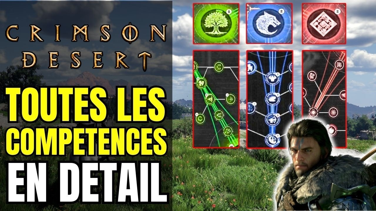 Crimson Desert : TOUTES Les Comp&eacute;tences En D&eacute;tail !