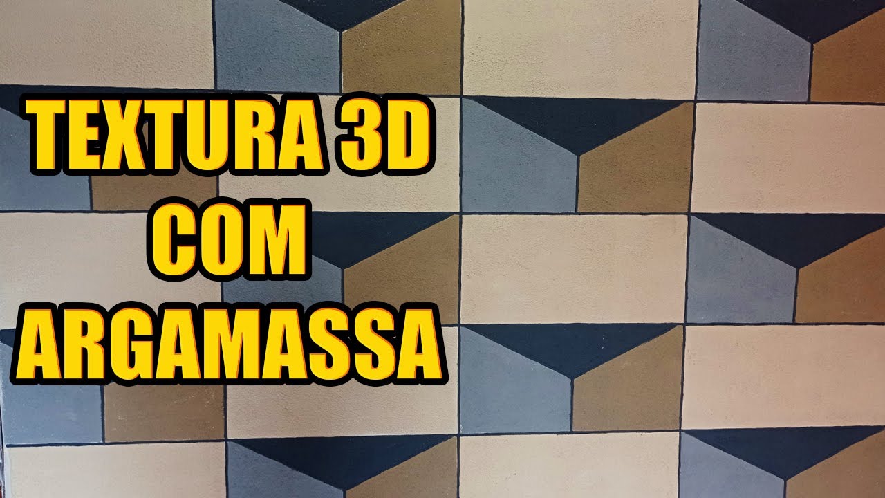 Textura Usando Argamassa com Efeito 3D Desse jeito voc&ecirc; Nunca Viu
