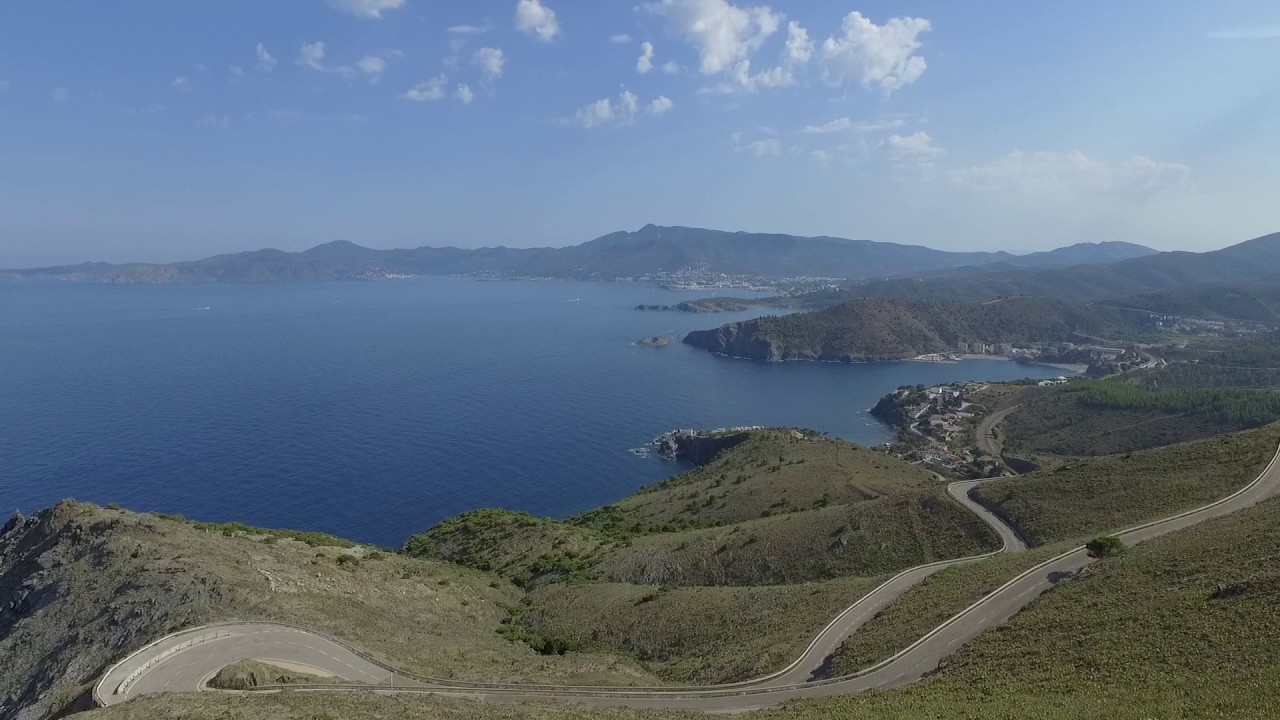 A vista de Drone/Cap de creus-Costa brava