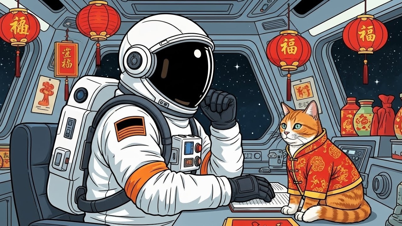 Space Lofi Mix - Lunar New Year 2026 Beats to Study / Work / Relax