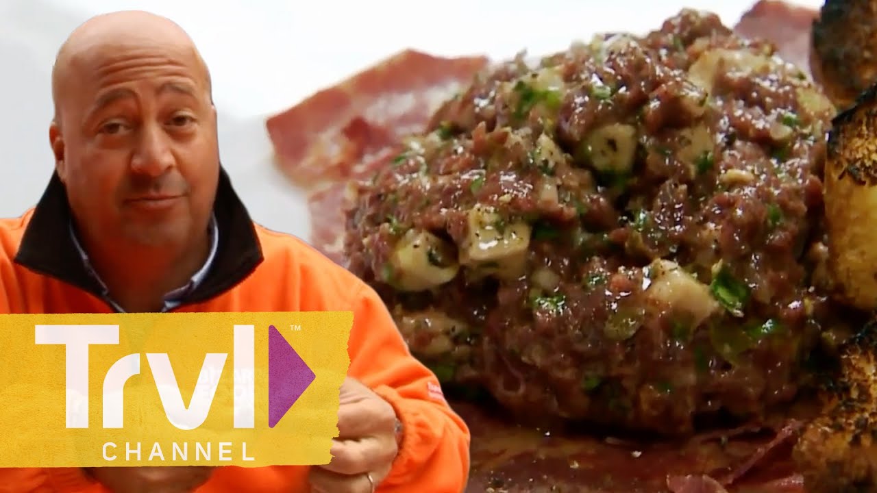 Andrew, Eat Your Heart Out | Bizarre Foods with Andrew Zimmern | Travel Channel