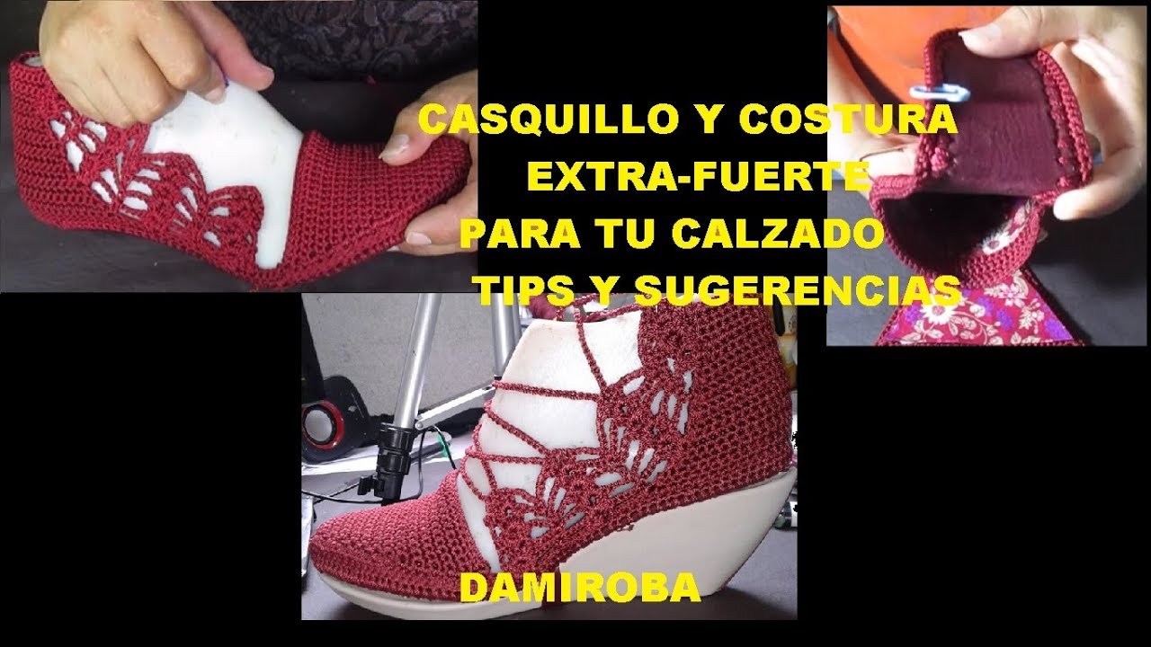 CASQUILLO Y COSTURA PERFECTOS PARA TU CALZADO TEJIDO