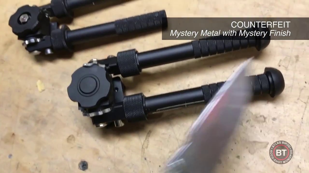 Episode 1 - Authentic Atlas Bipod vs. Counterfeit: material and finish