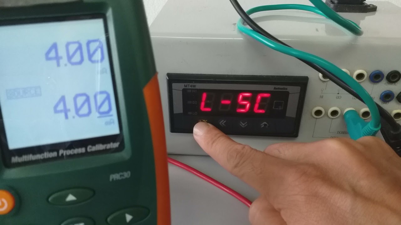 AUTONICS MT4W  SET  INPUT  & SCALLING