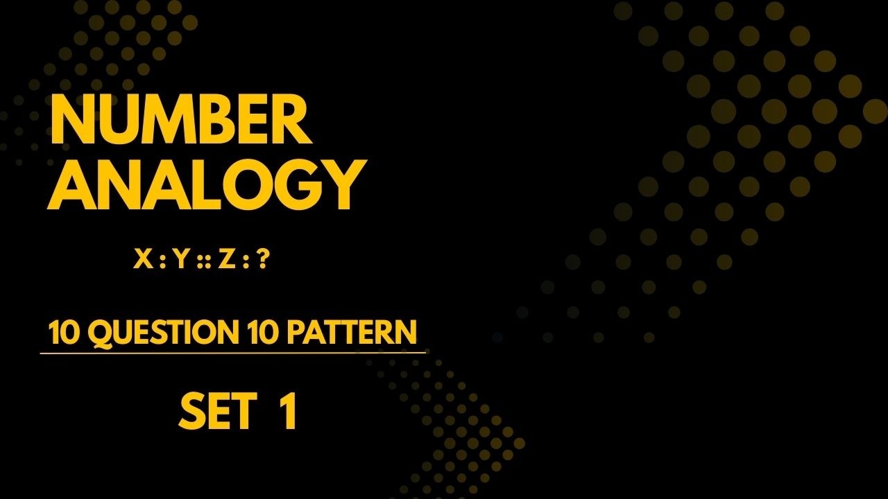 Number Analogy Set 1