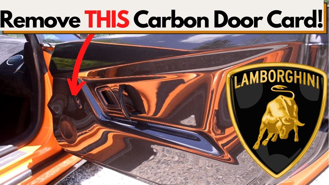 Lamborghini Gallardo Superleggera Door Card Removal | Speaker, tweeter, mirror, or glass replacement