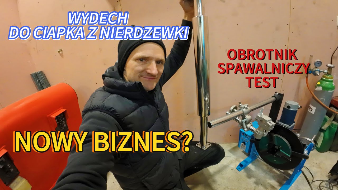NOWY BIZNES? BUDUJĘ WYDECH DO CIAPKA, WIELKI TEST POZYCJONERA  OBROTNIKA SPAWALNICZEGO VEVOR