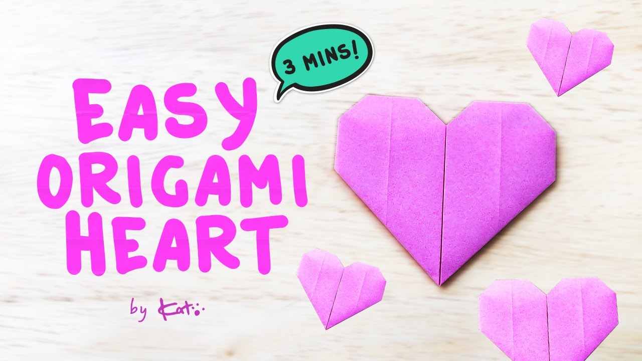 Easy Origami Heart Instructions: How To Fold an Origami Heart in 3 Mins
