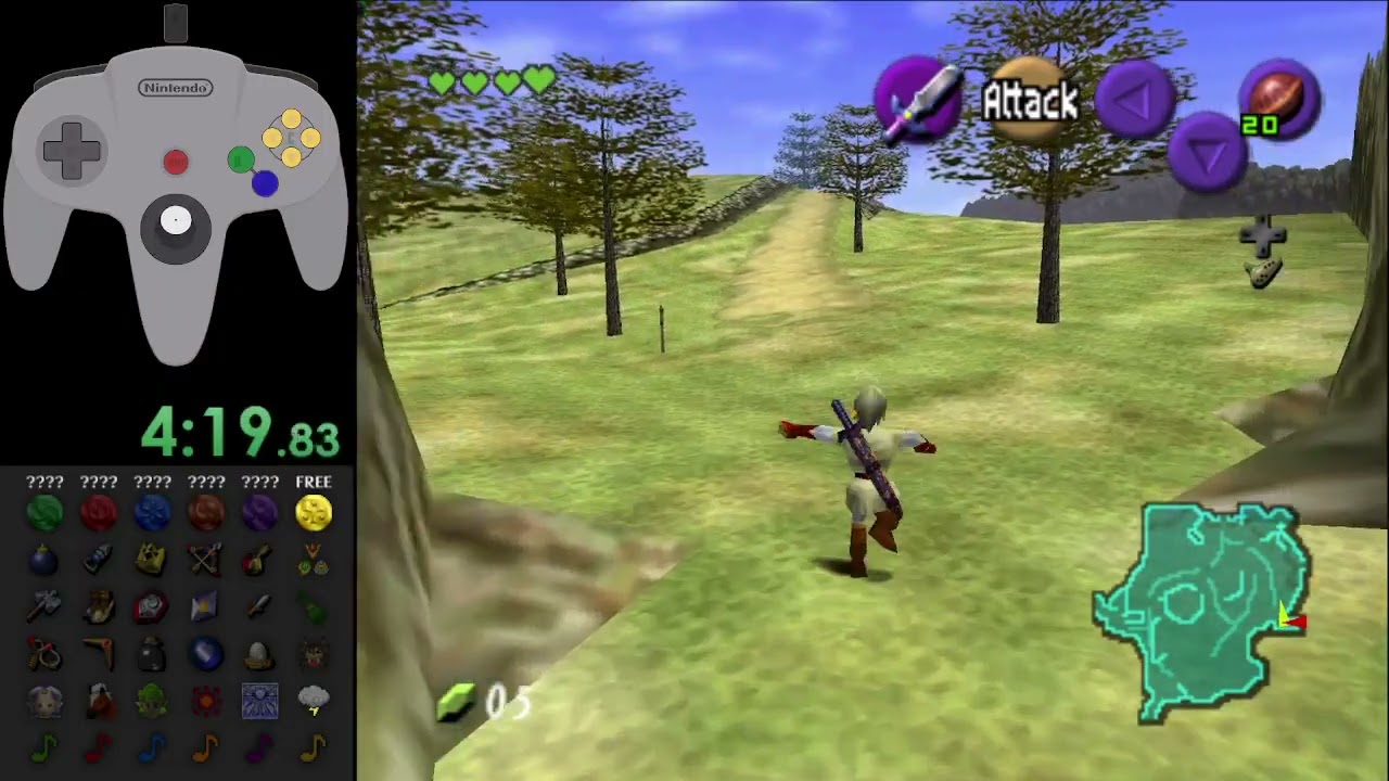 Zelda: Ocarina of Time - Randomizer Seed 4 (Switch to Solo) [N64]