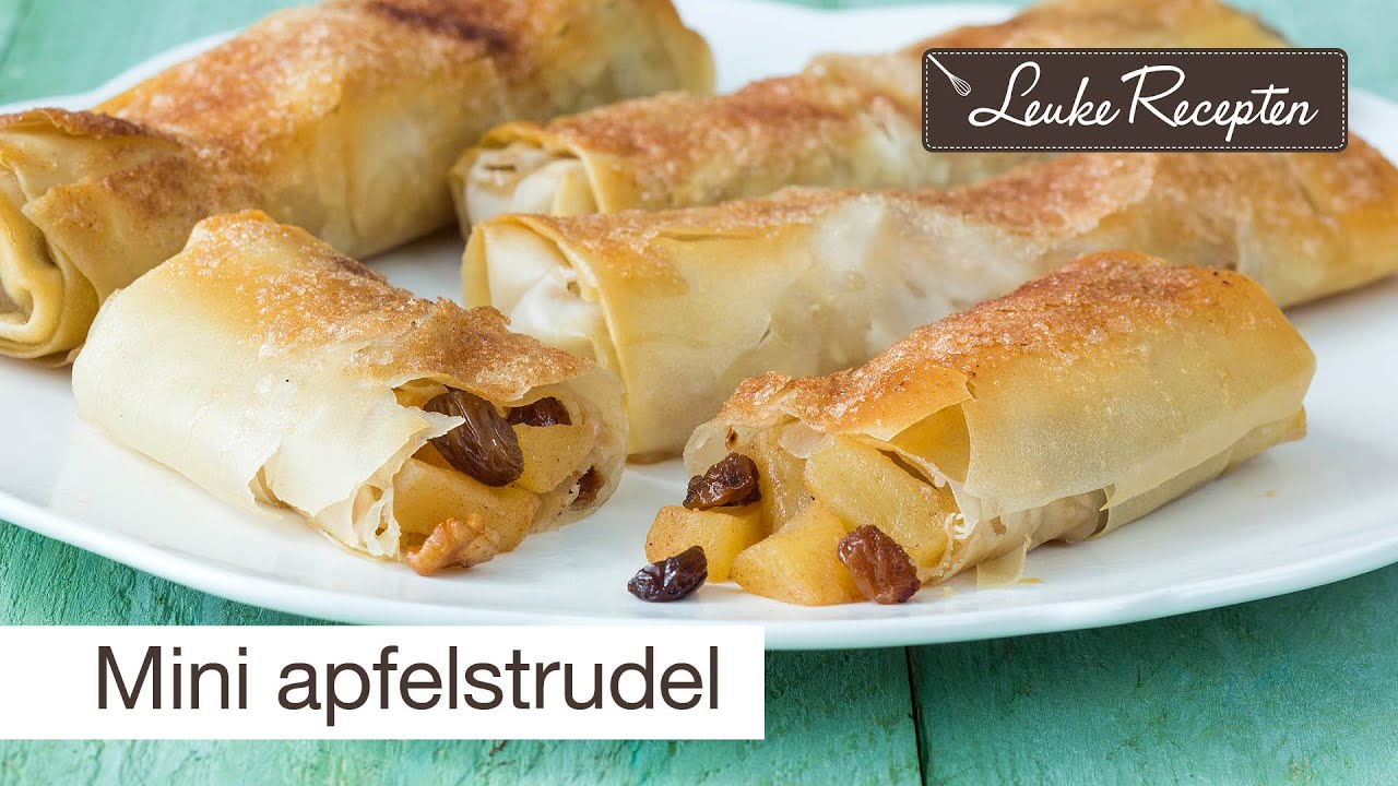 Recept mini apfelstrudel 🍎 | LeukeRecepten.nl