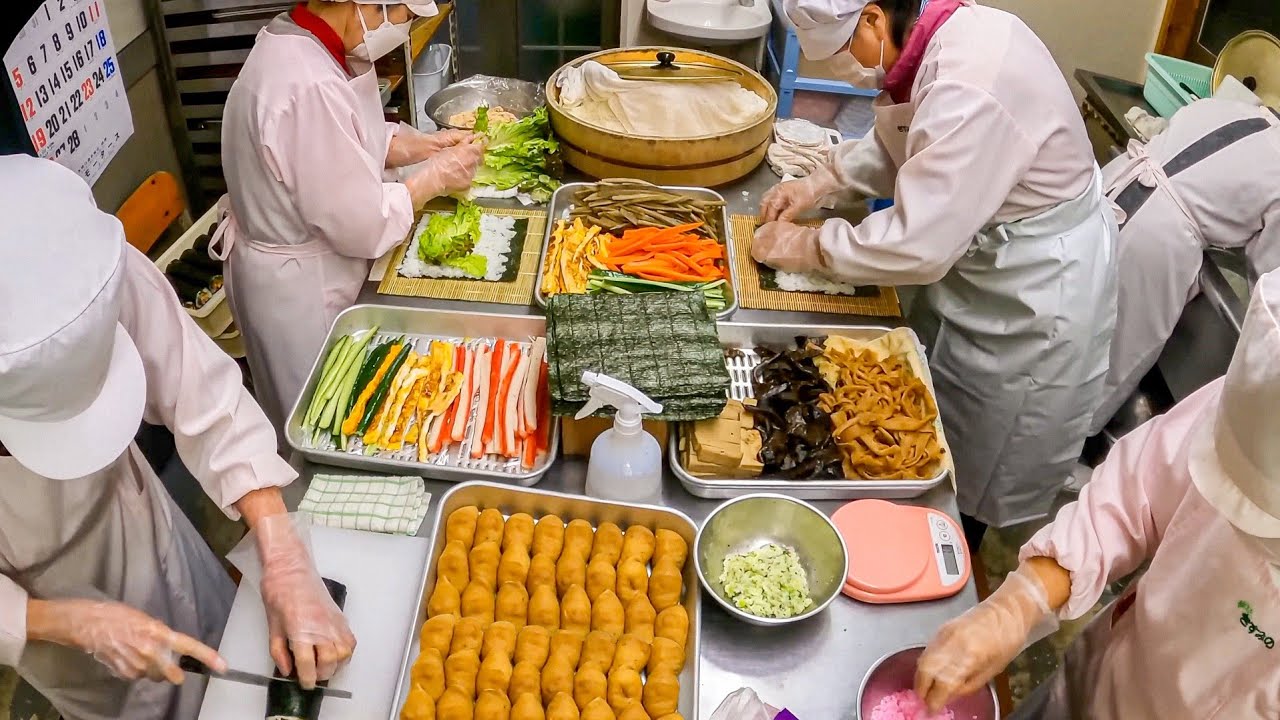 驚異の弁当ラッシュ！女将さん達の手作り料理が炸裂する本格手打ちそば屋に密着丨Japanese Street Food