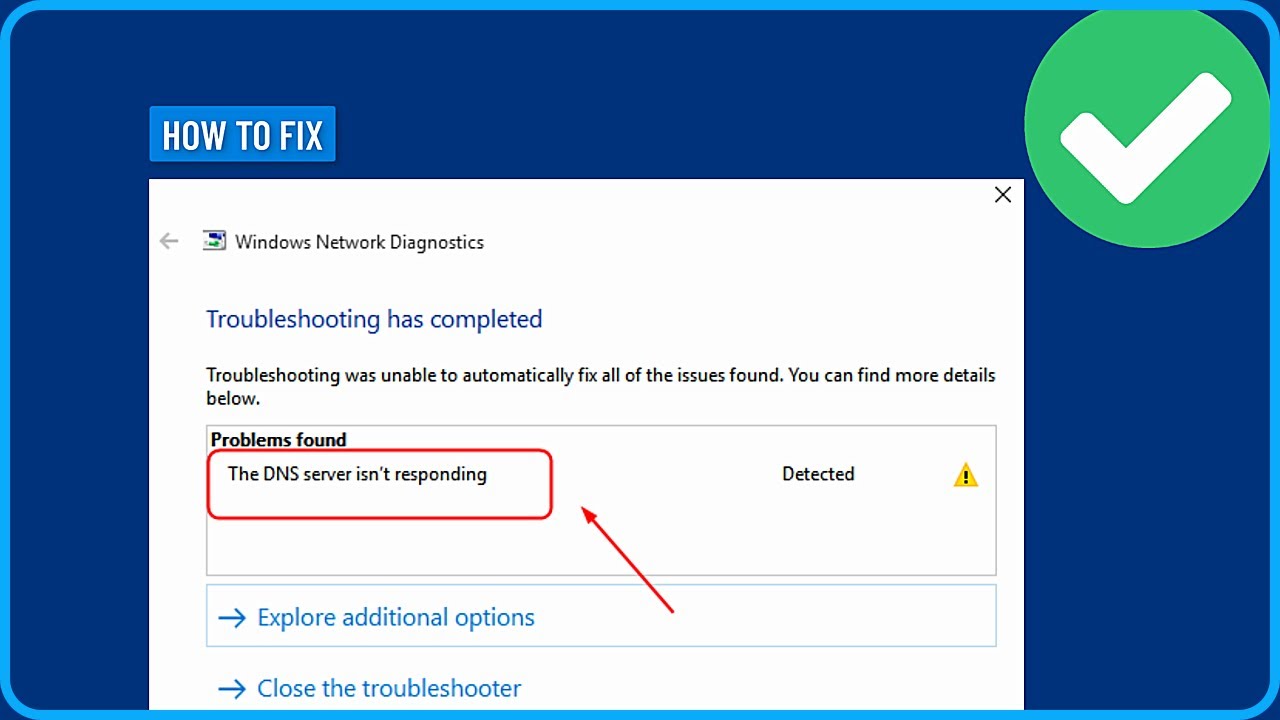 How to Fix Dns Server Not Responding on Windows 11/10/8/7 (2025)