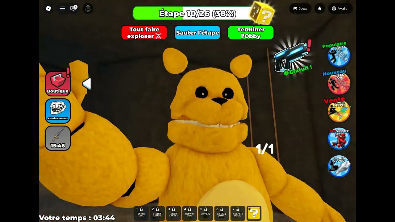FAST FREDBEAR  PRISON  OBBY