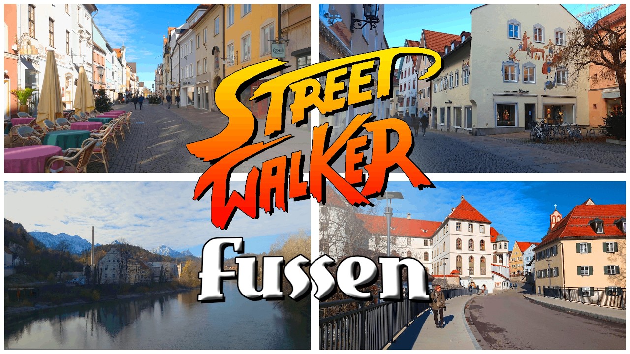 WALKING in FUSSEN Germany 4K