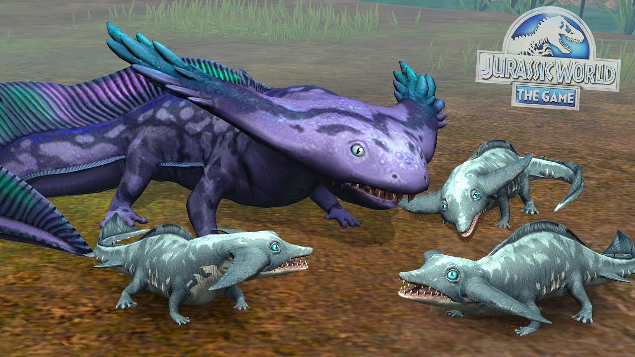 CRIAS DE DINOSAURIO! NUEVO DINOSAURIO HIBRIDO ACUATICO! Ophthaceraspis Jurassic World El Juego