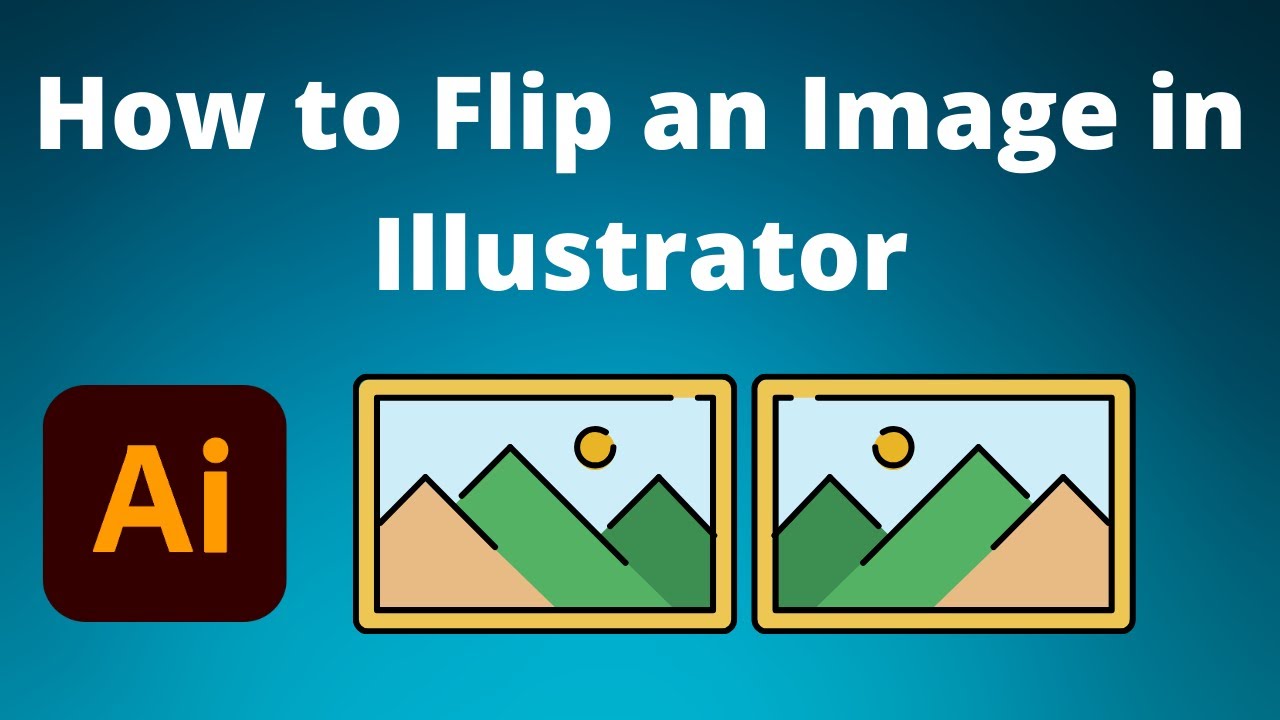 Как зеркально отразить изображение в Illustrator