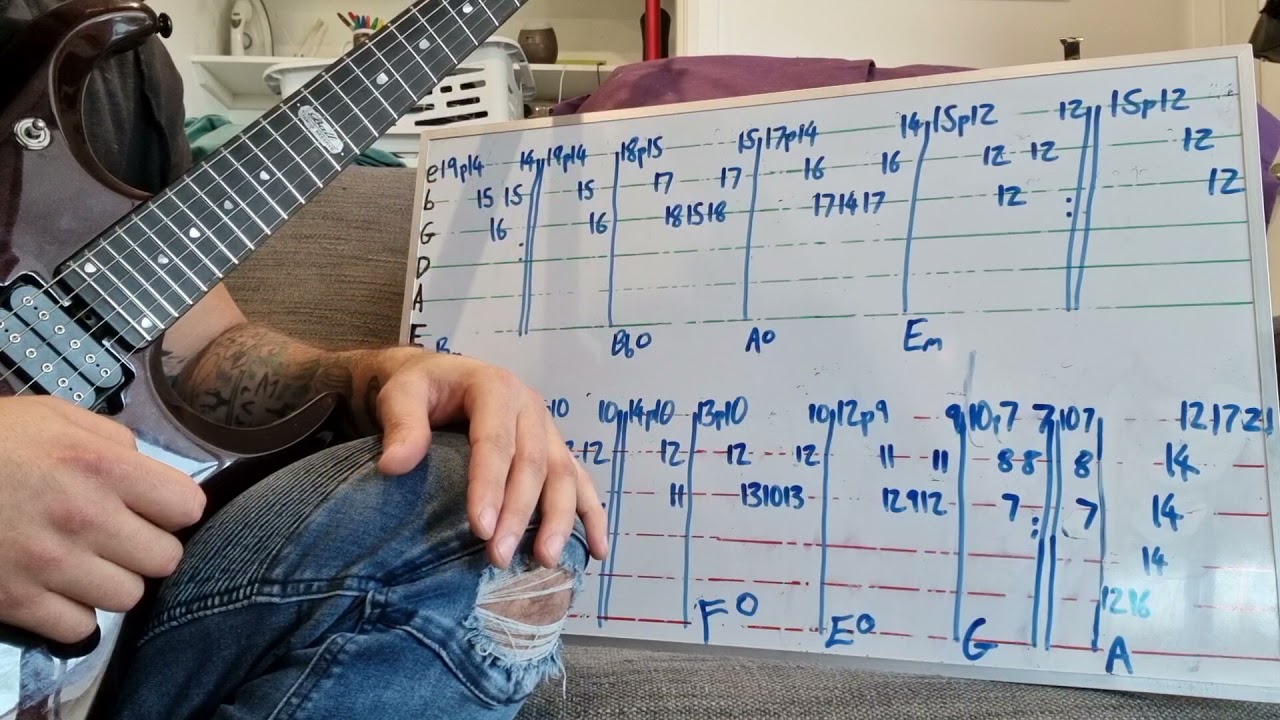 Glass Prison arpeggios (Hybrid/Sweep approach) Dream Theater Petrucci