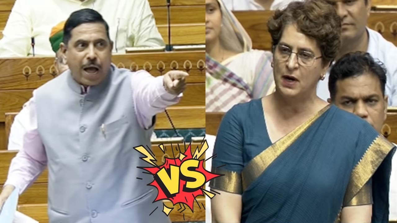 Priyanka Gandhi Vs Pralhad Joshi in Lok Sabha | NEET Paper Leak Debate | YOYO TV Kannada Lok Sabha