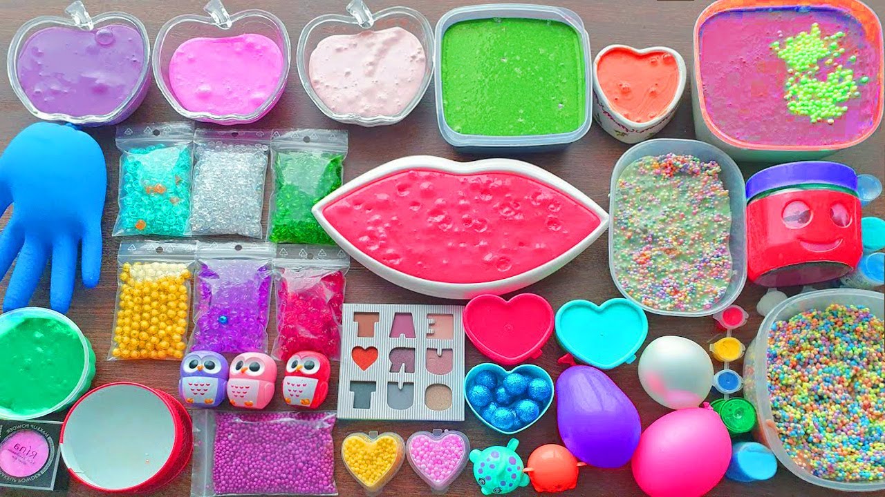 Relaxing Slime Mixing - Satisfying Crunchy Big Slime Making
