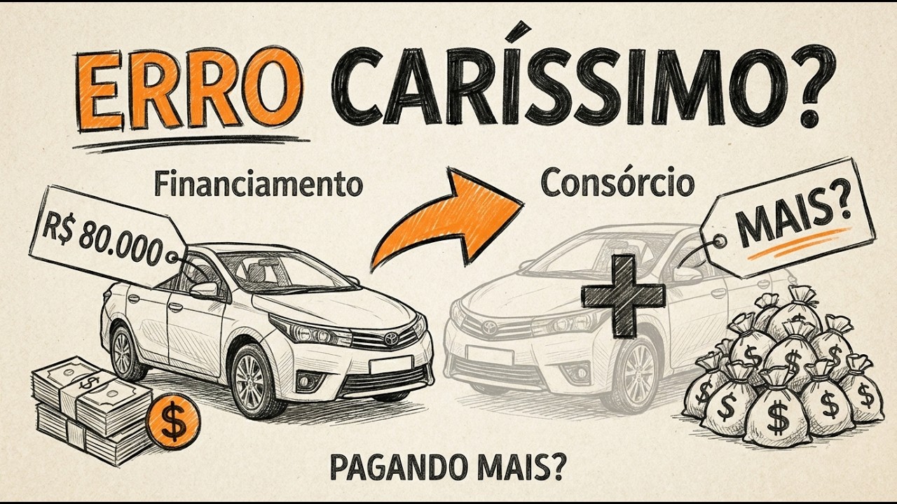 Financiamento ou Consórcio: qual te faz pagar MAIS?
