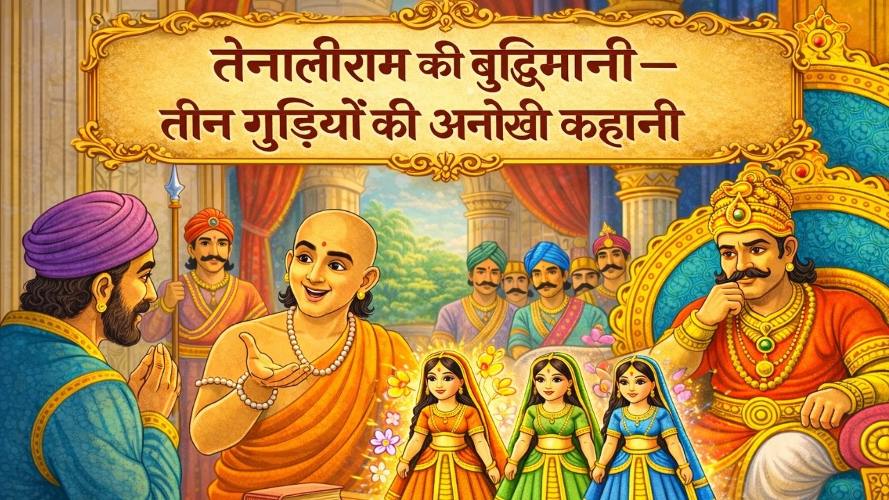 तेनालीराम और तीन गुड़िया I Moral Story I Motivational Story I @katha-q5r #new #newvideo #newstory