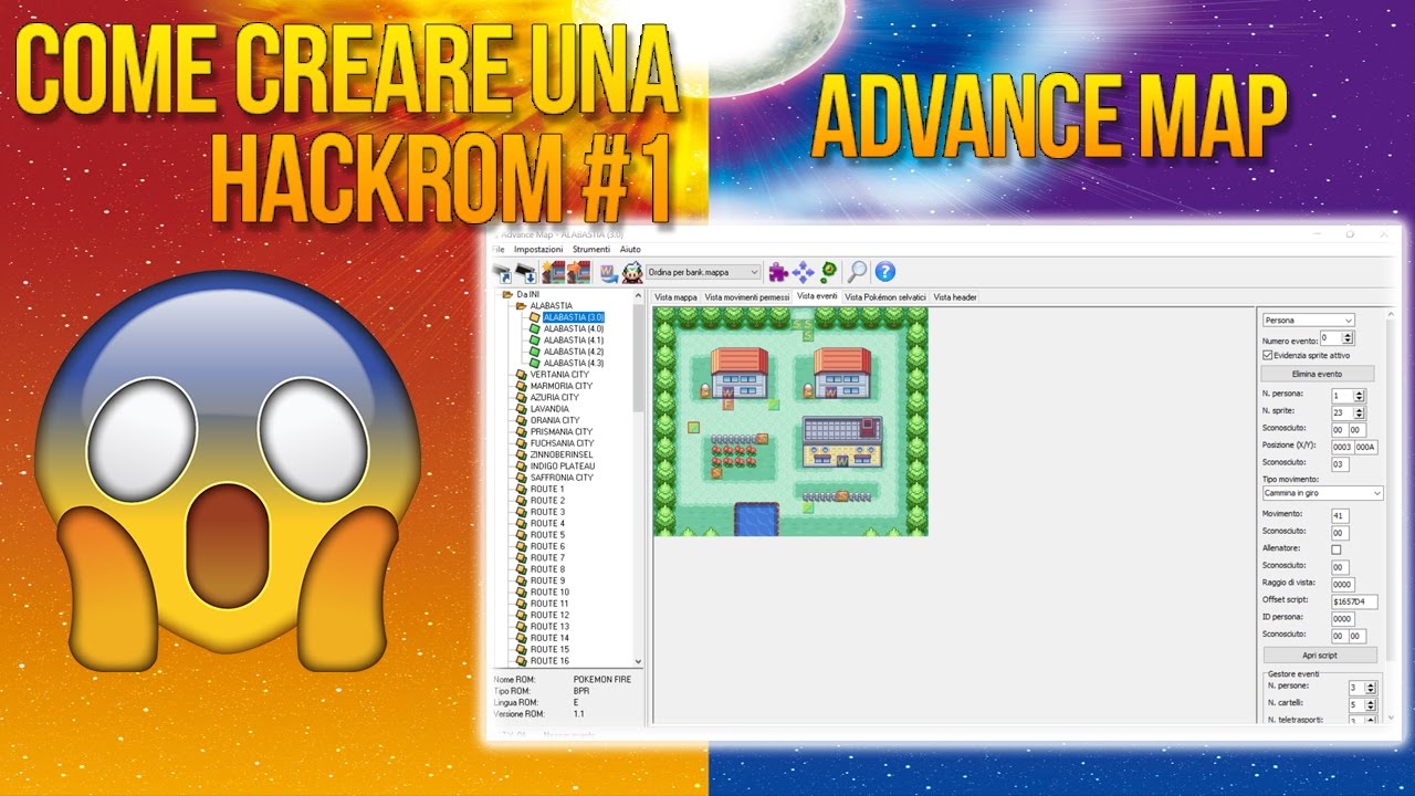 COME CREARE UNA HACKROM #1:Advance Map