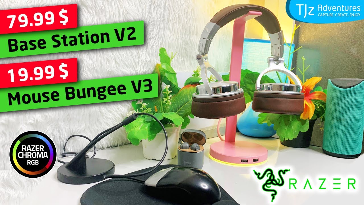 Razer Accessories 2021 - Razer BUNGEE V3 & Chroma RGB Headset Stands