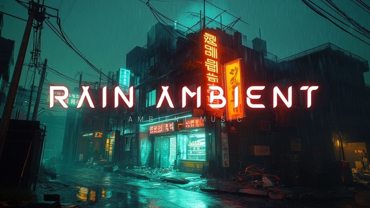 Ambient Music 🌧️ Night City Rain | Background Sound for Focus & Relaxation