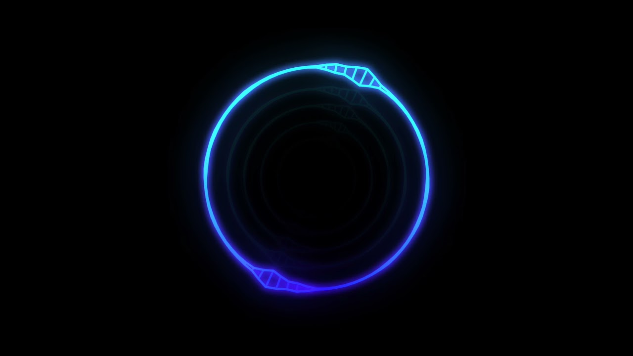 blue circle Spectrum / spectrum effects/ dj visuvels