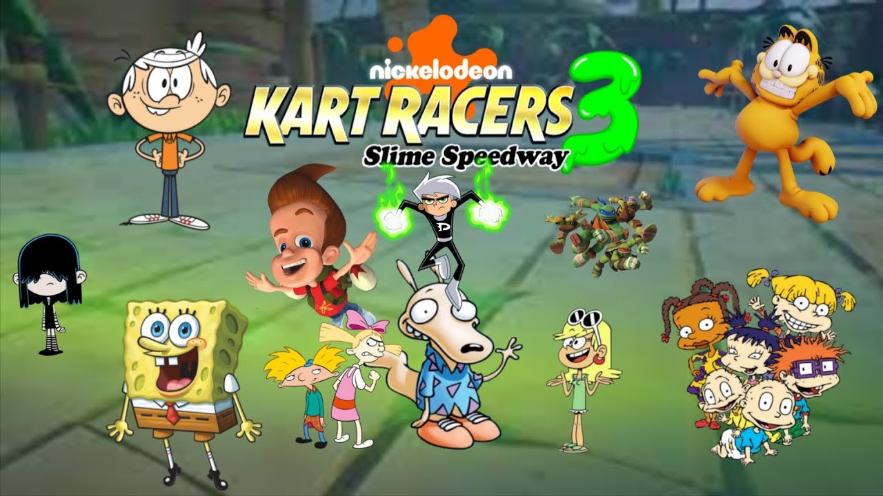 Играю в Nick Kart Racers 3 впервые.