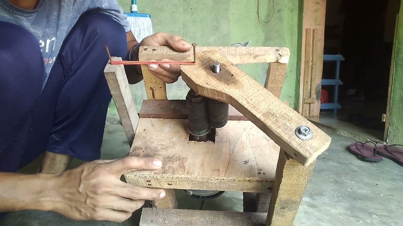 Cara membuat mesin serut lidi