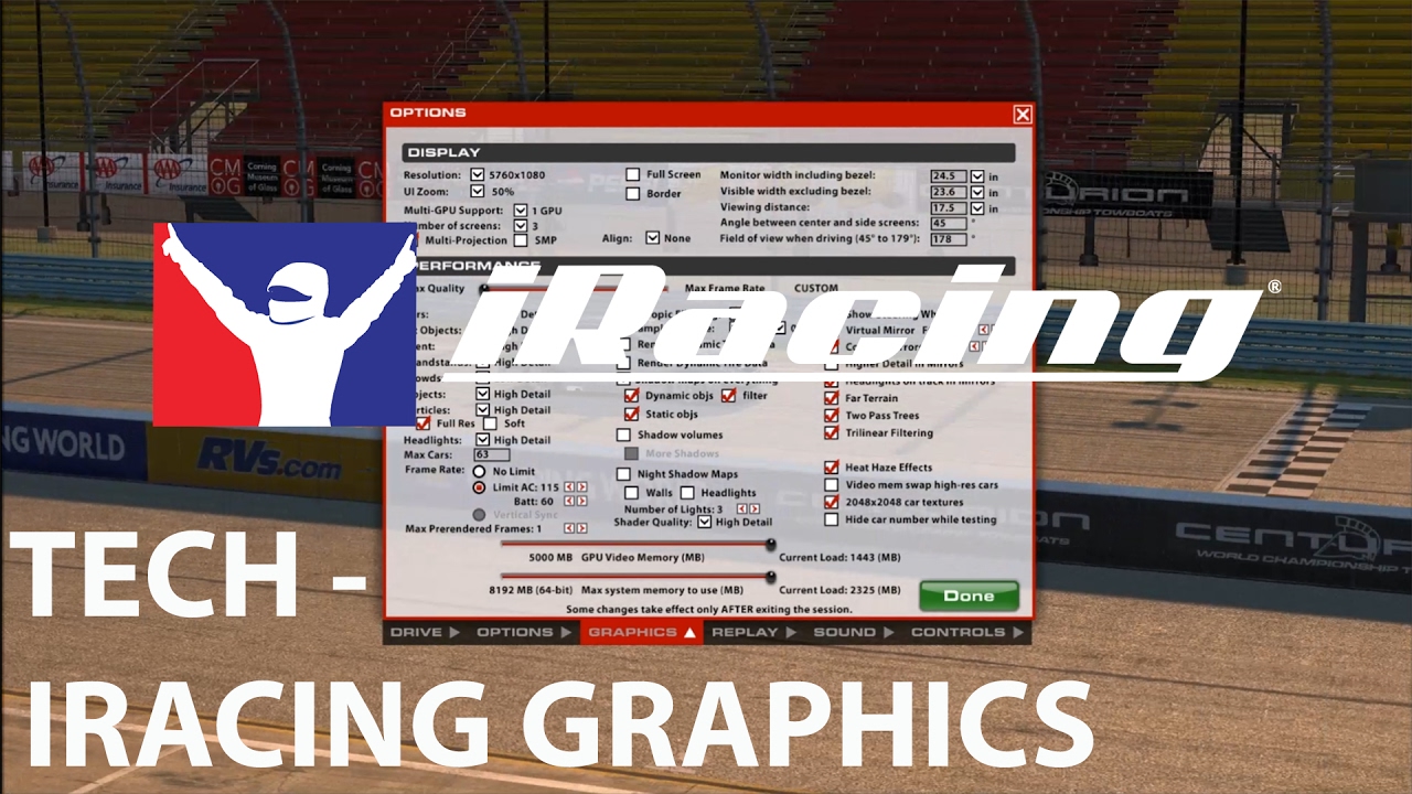 Tech Guides - Guide iRacing graphics settings