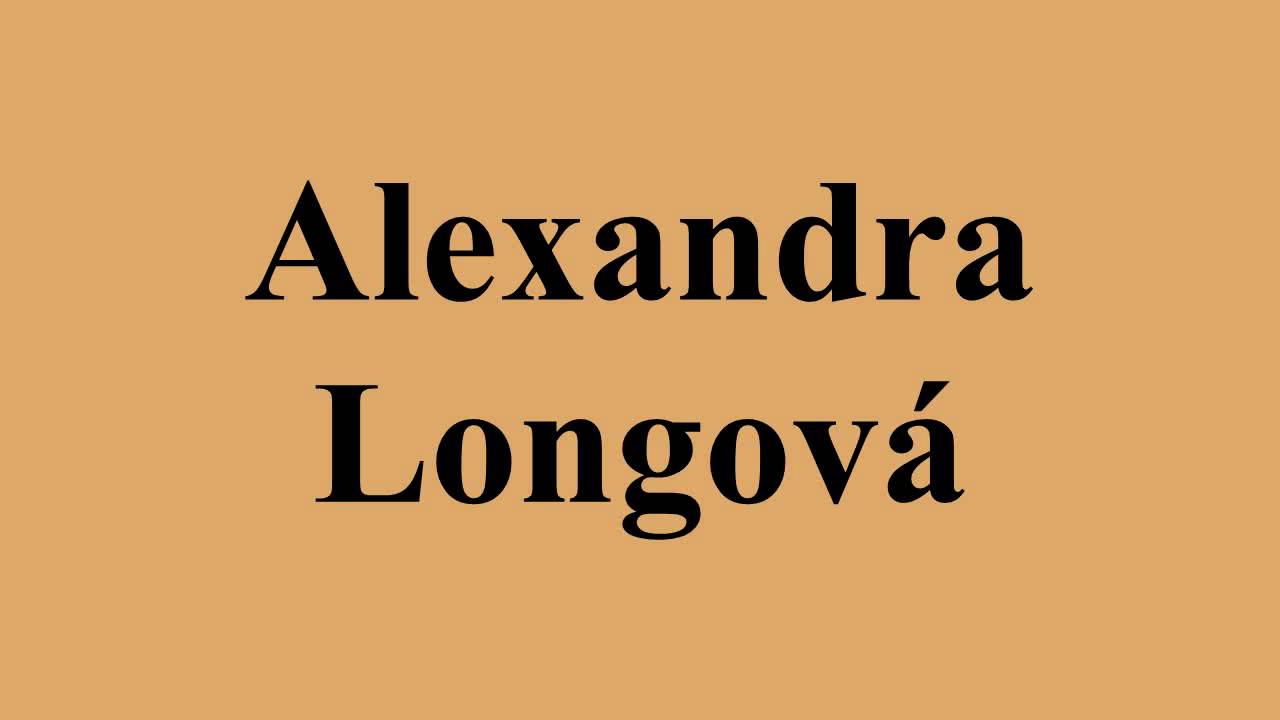 Alexandra Longov&aacute;