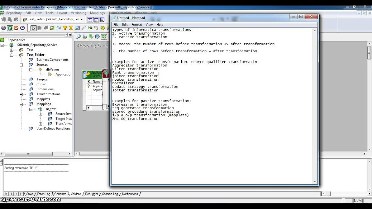 Informatica transformation types