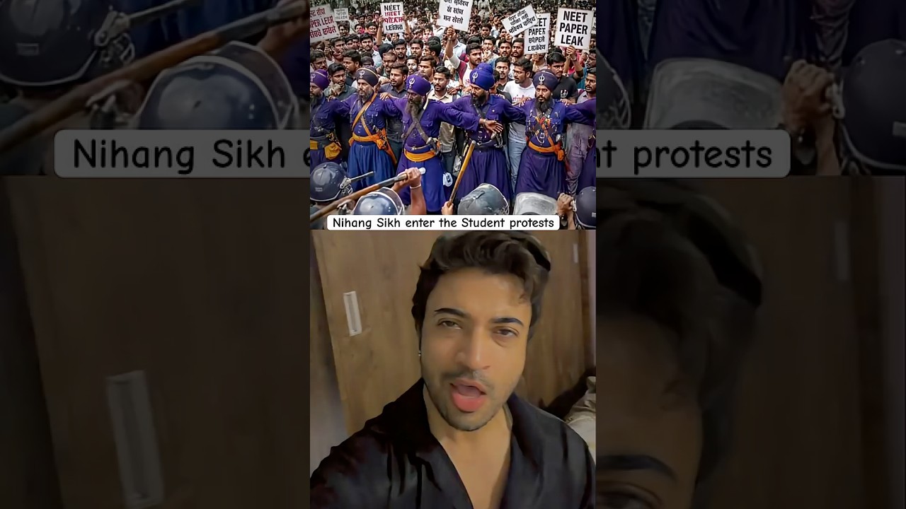 Nihang Sikhs enter the student protests&hellip; #student #protest #jantarmantar #india #nihangsikh #wang...