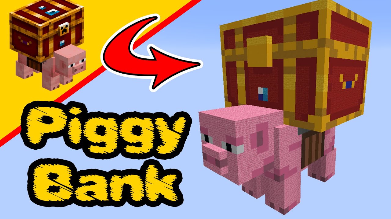 Minecraft Piggy Bank, Minecraft Dungeons, Mob Build, Minecraft Statue - PS4, Xbox, Switch, PC,