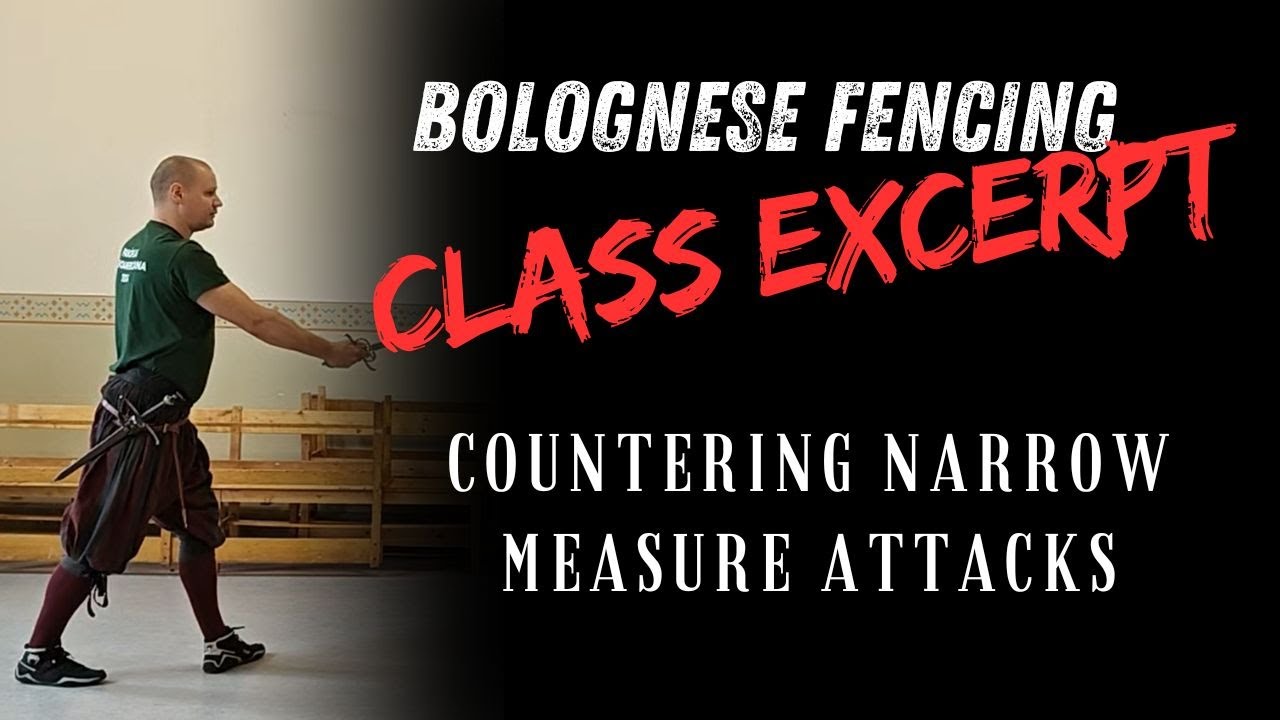 Learn HEMA with one-handed sword: countering attacks in the narrow measure