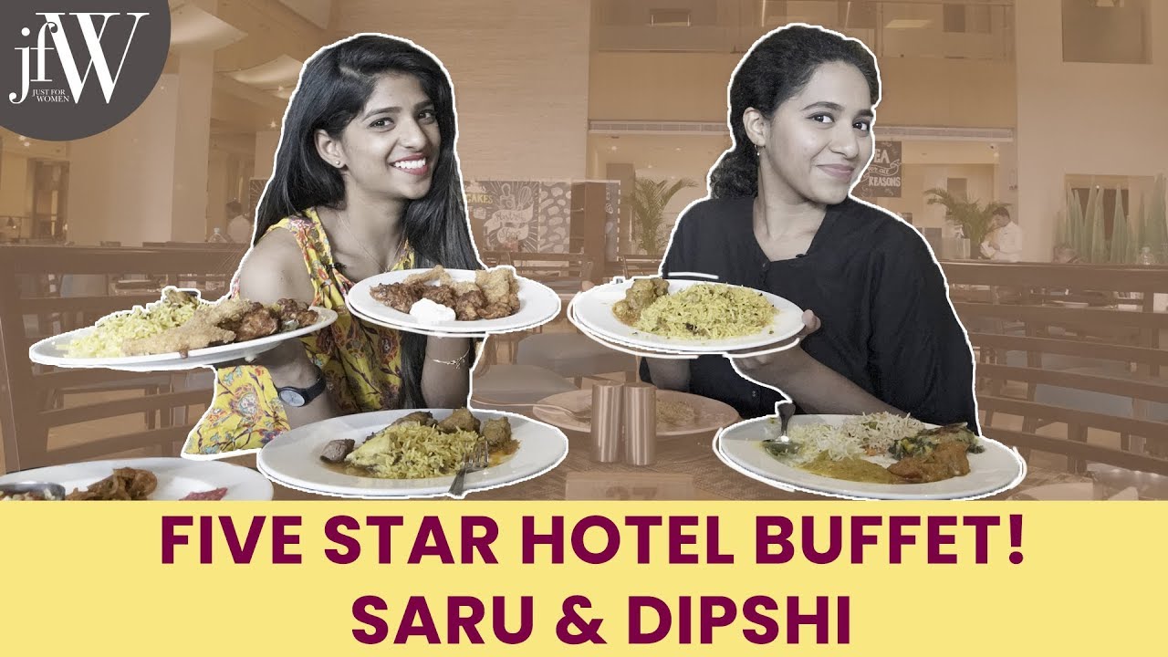Five star hotel buffet! saru and dipshi | Courtyard Marriott Chennai|JFW