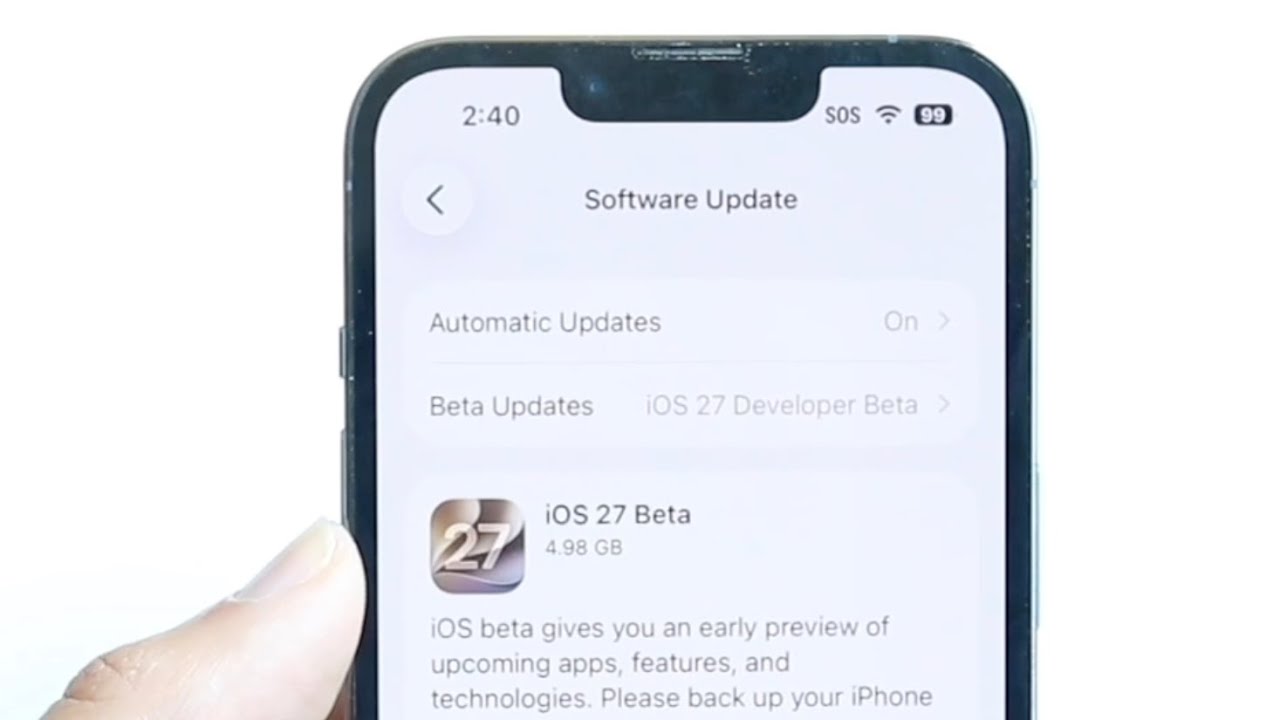 iOS 27 Beta 2