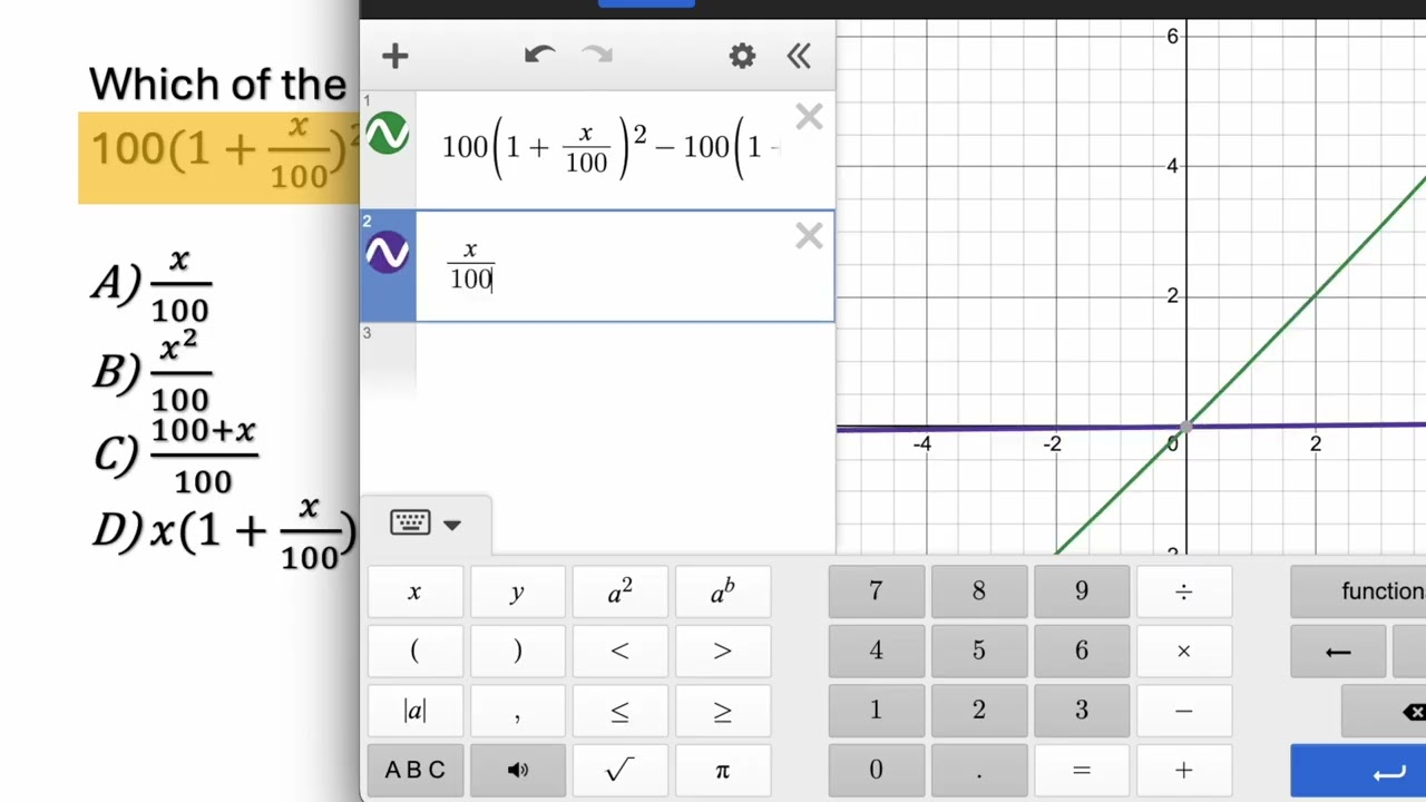 SAT Hard Level Advanced Math/Equivalent Expressions/Solve it under a minute/Desmos