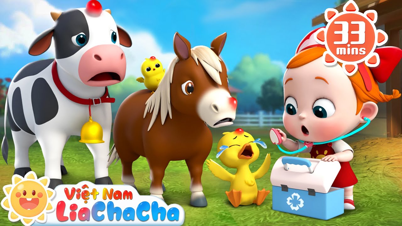 🩹 Chăm sóc các con vật bị thương trong nông trại | LiaChaCha - Ca Nhạc Thiếu Nhi Việt Nam