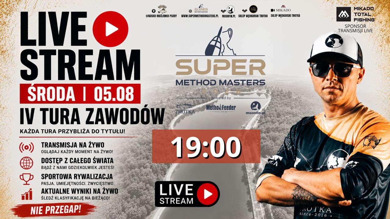 🎣 SUPER MASTERS WEEK 2026 | IV TURA ZAWOD&Oacute;W | TRANSMISJA NA ŻYWO