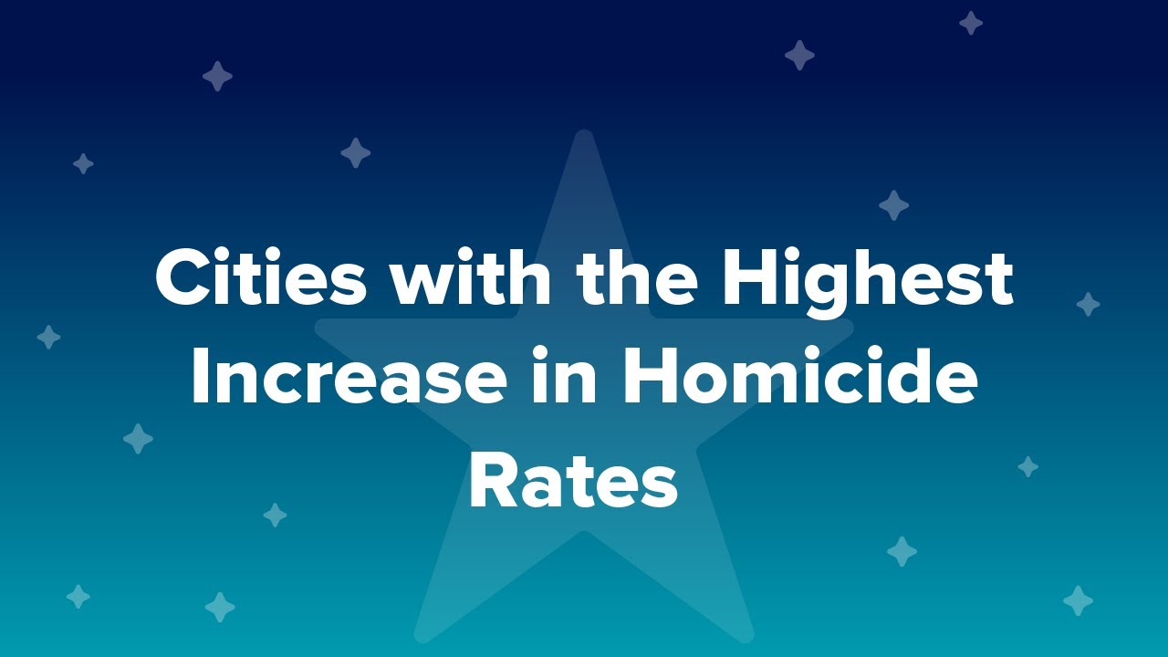 Cities with the Highest Increase in Homicide Rates