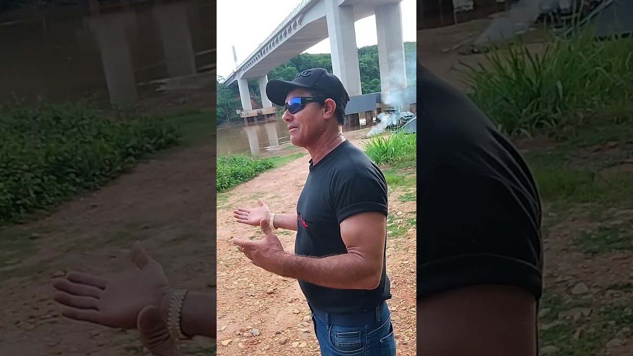 Éu mostrando as belezas do rio Araguaia ponte do anel viário município do pontal do Araguaia 