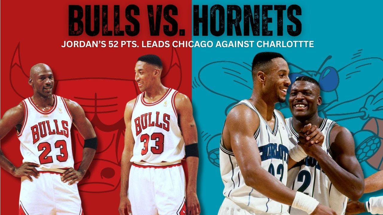 1993 NBA RS Bulls vs. Hornets (Jordan's 52pt. Game)