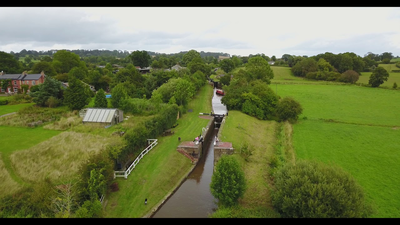 Frankton Locks, Montgomery Canal junction with Llangollen Shropshire Union Canal