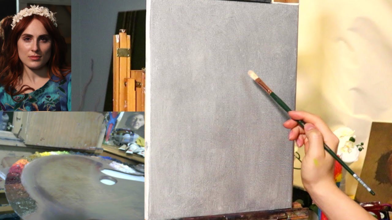 Starting a New Portrait Painting LIVE | Virtual Painting Session
