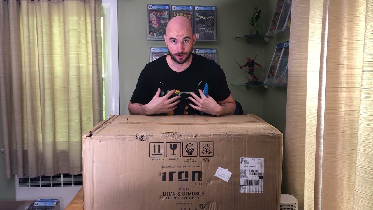 Unboxing of Iron Studios Batman & Batmobile Deluxe! 1989 Batman